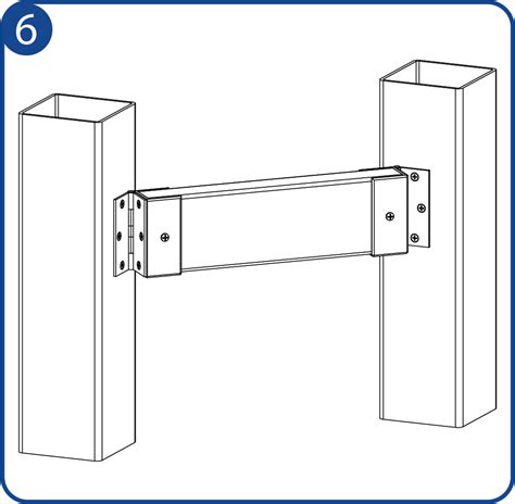 wambam fence angled vinyl brackets & metal hinge|wambam fence installation guide.